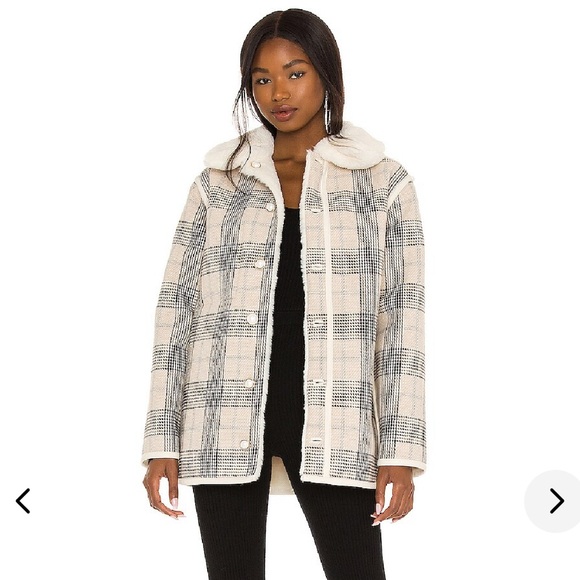 Lovers and friends Natalia reversible fur coat Pearl - Picture 3 of 5